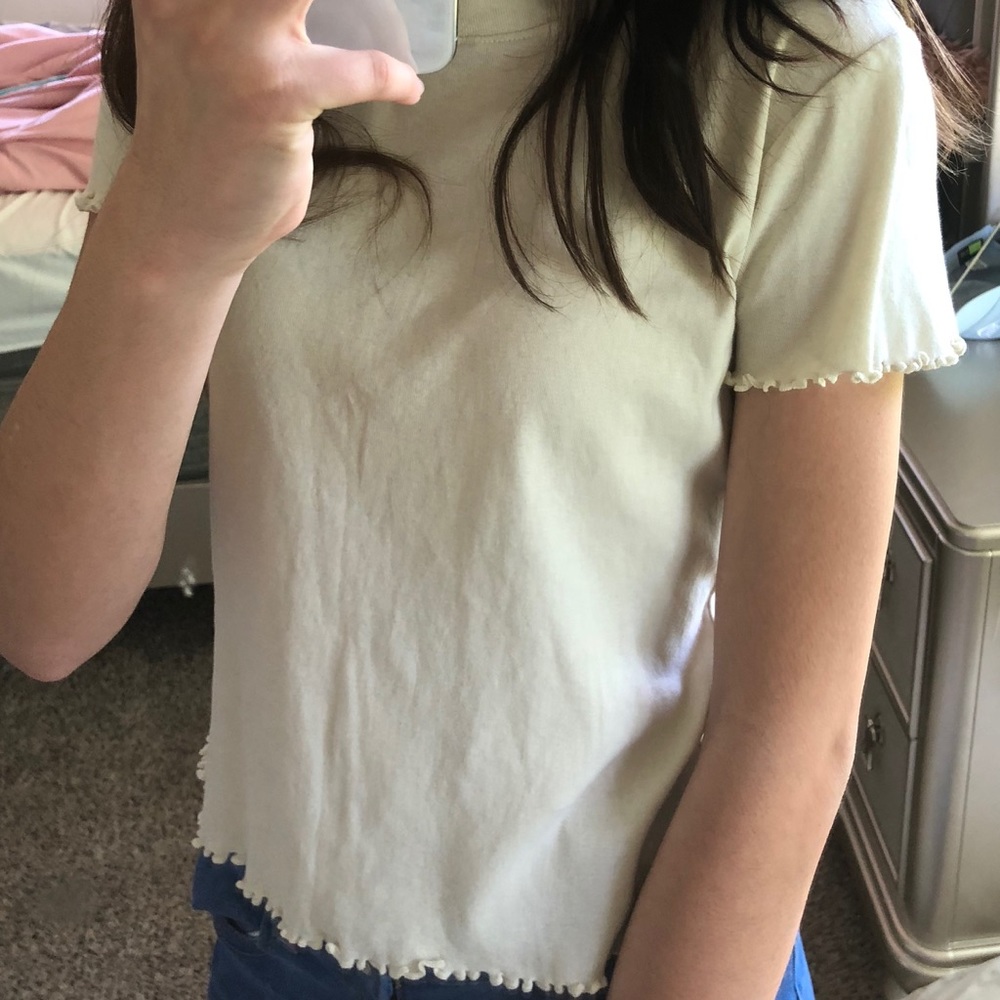 Brandy Melville Yellow Tee